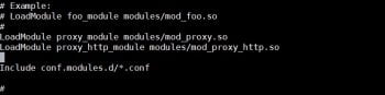 mod and reverse proxy modules in centos 7