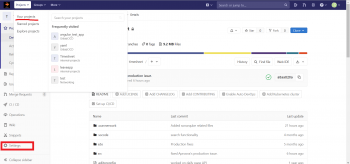 goto gitlab project settings