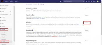 goto gitlab CICD and expand