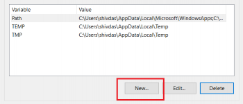 java se jdk 8 set user variables