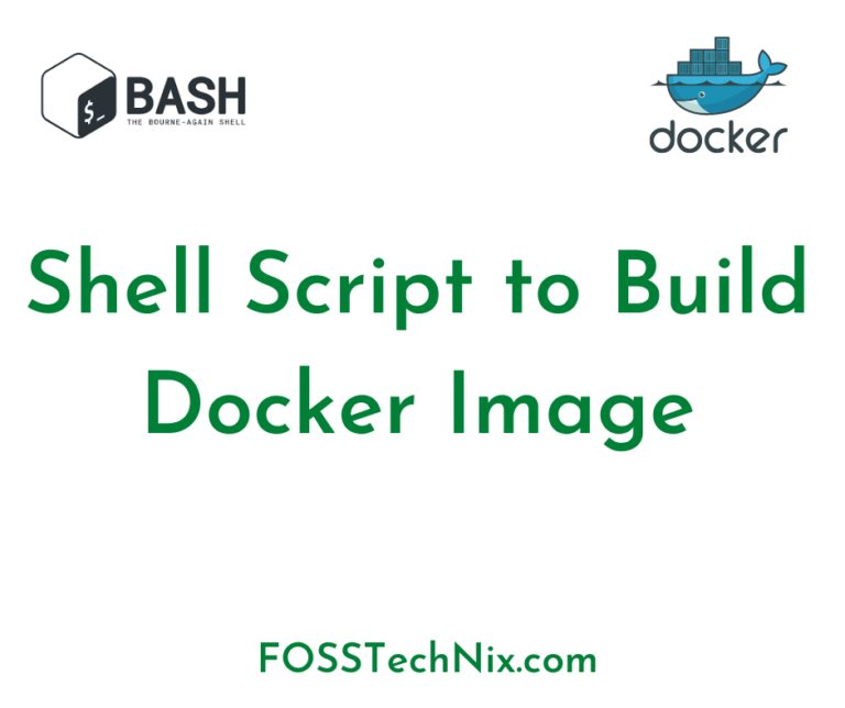 shell script to build docker image