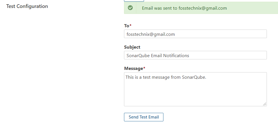 Configure SonarQube Email Notifications [2 steps] 7