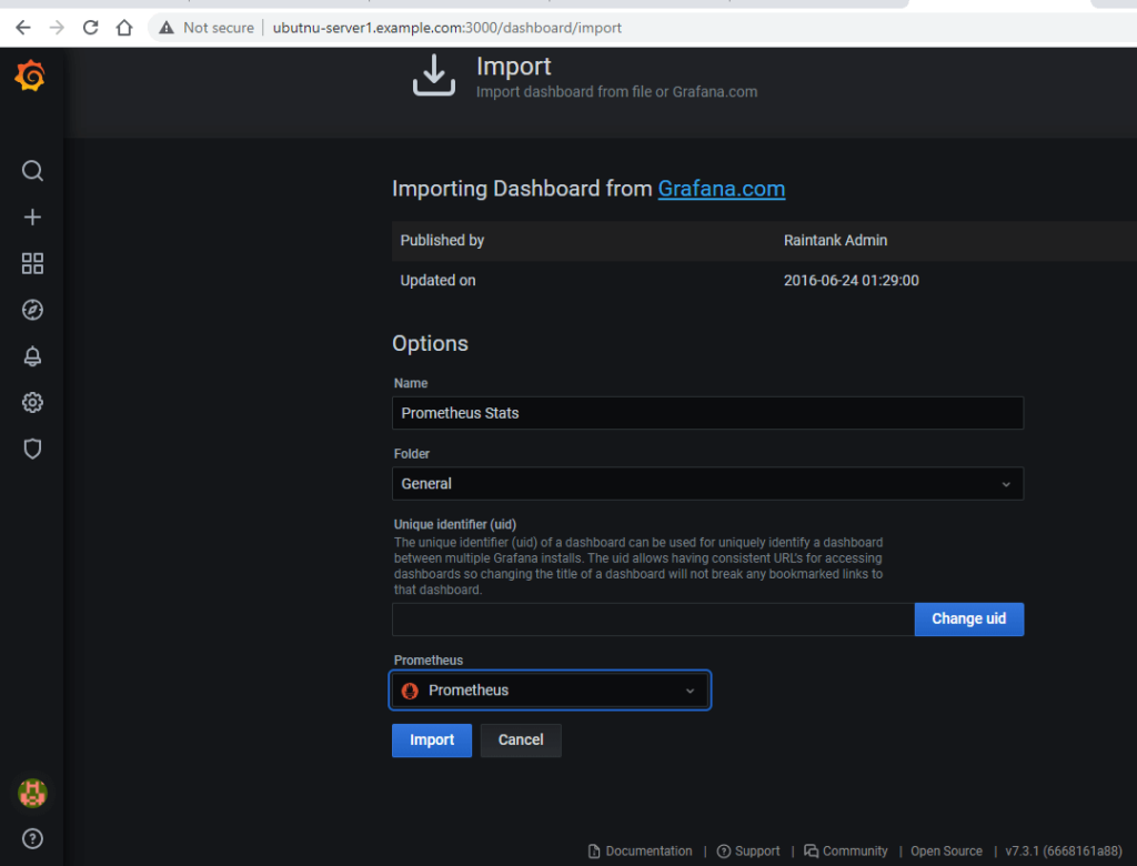 Secure Monitoring environment setup using Prometheus AlertManager and Grafana 10