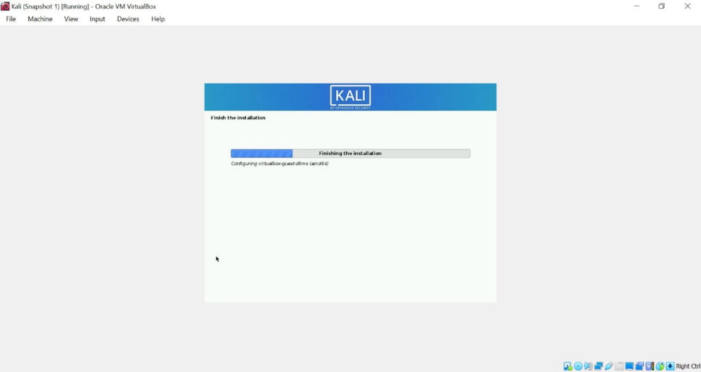 How to Install Kali Linux on Virtual Box 15