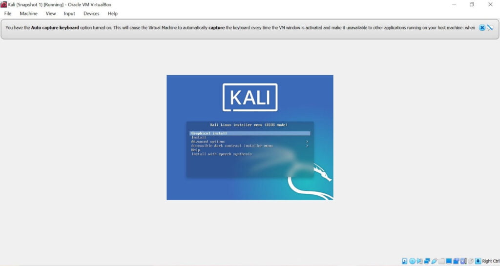 How to Install Kali Linux on Virtual Box 9