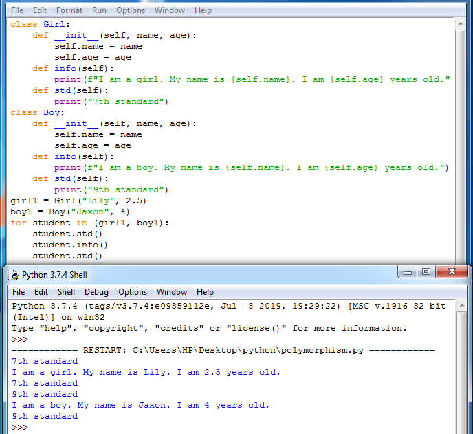 Encapsulation and Polymorphism in Python with Examples 5