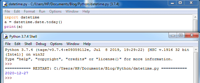 Python Datetime with Examples 2