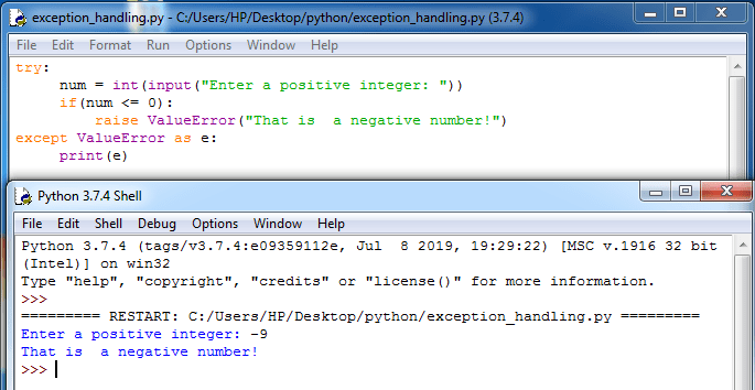 Python Exception Handling with Examples 7