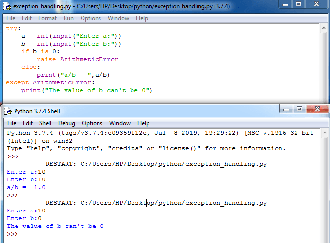 Python Exception Handling with Examples 8