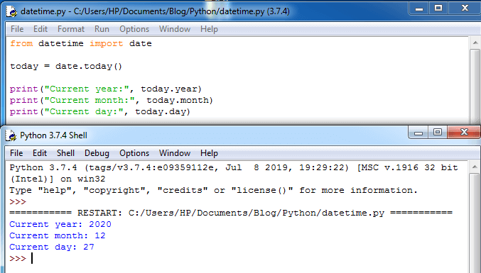 Python Datetime with Examples 5