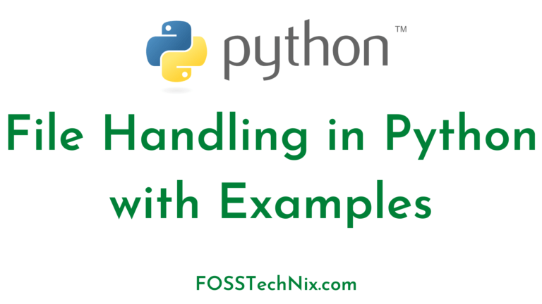 File Handling in Python with Examples