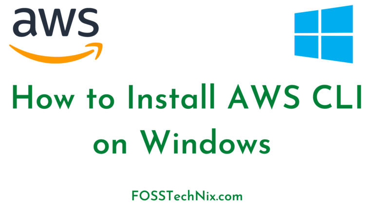 How to Install AWS CLI on Windows