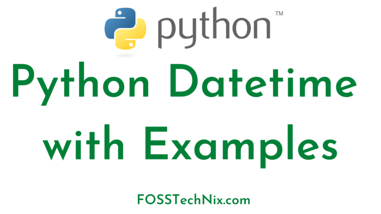 python datetime with examples
