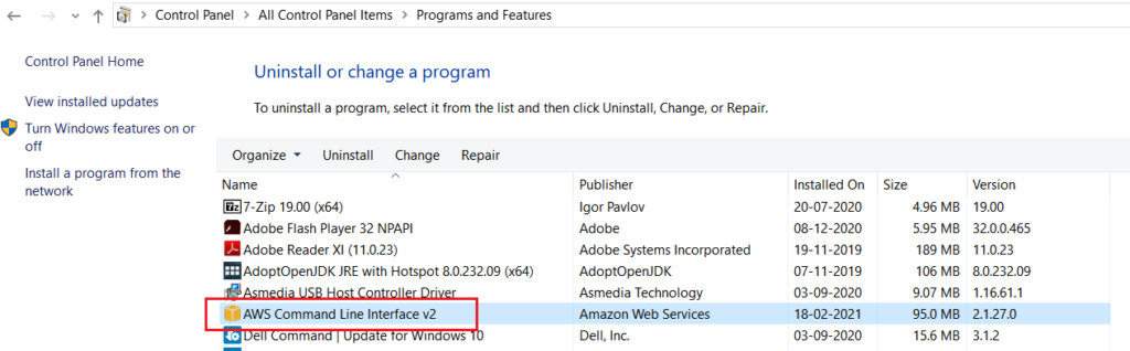 How to Install AWS CLI on Windows 10 15