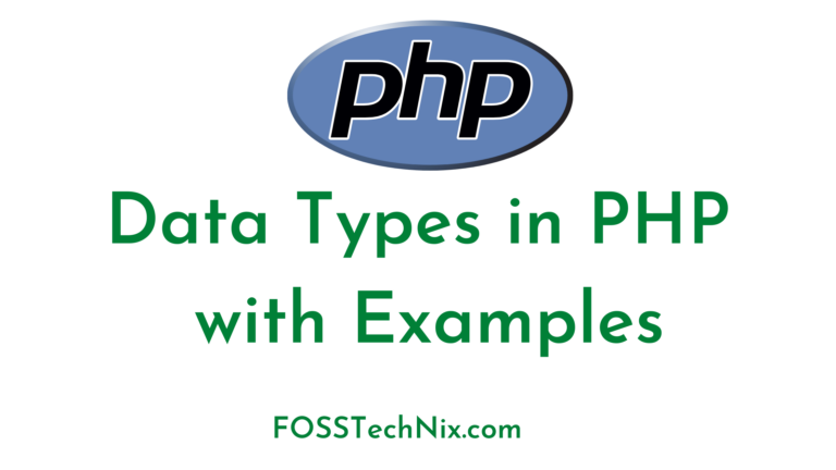 Data Types in PHP with Examples