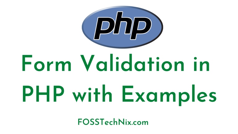 Form Validation in PHP with Examples