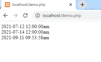 Date and Time in PHP with Examples [2 Steps] 8