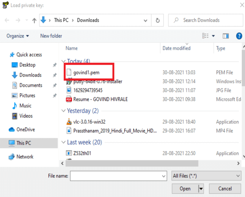 How to Convert PEM to PPK using puttygen [2 Steps] 3