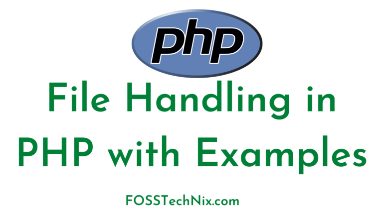 File Handling in PHP with Examples