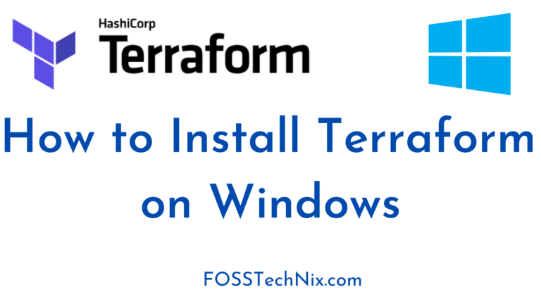 How to Install Terraform on windows