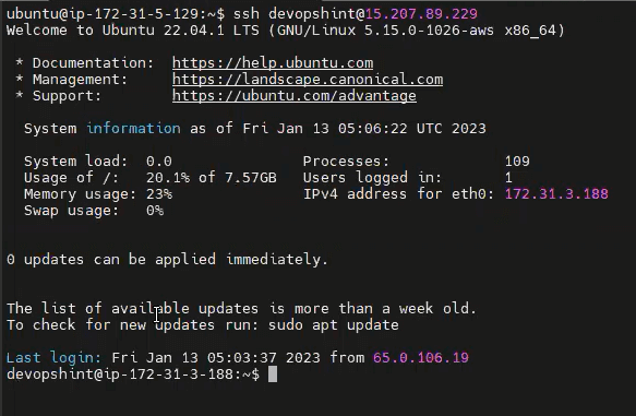 Password less authentication in Ubuntu 22.04 LTS AWS EC2  6