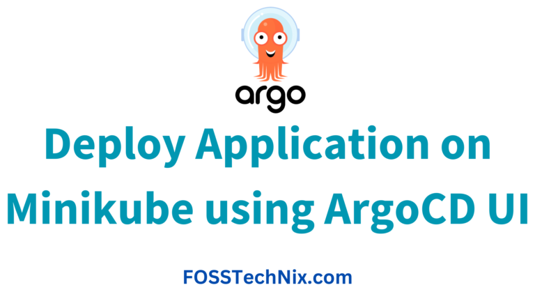 Deploy Application on Minikube using ArgoCD UI