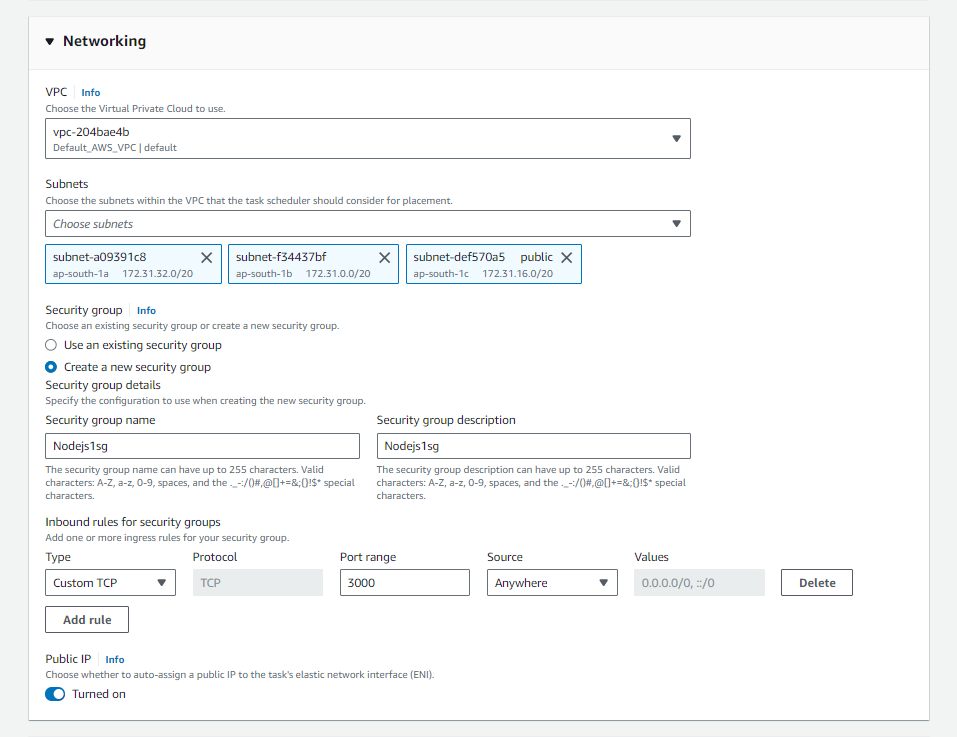 Deploy Node.js app on Amazon ECS and Fargate 22