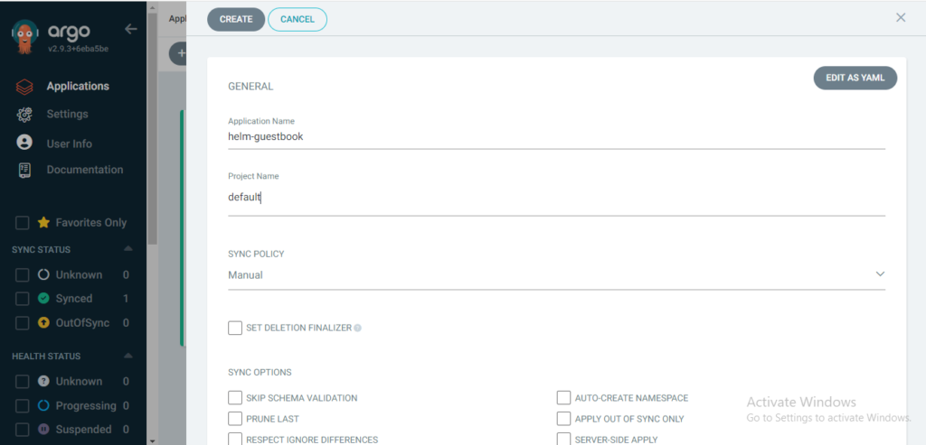 How to Deploy Application on Minikube using ArgoCD UI 5