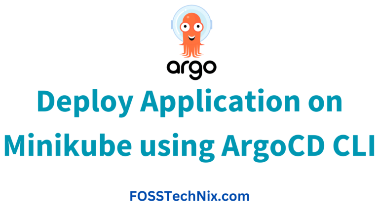 Deploy Application on Minikube using ArgoCD CLI