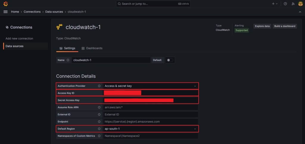 How to Integrate AWS CloudWatch with Grafana 5