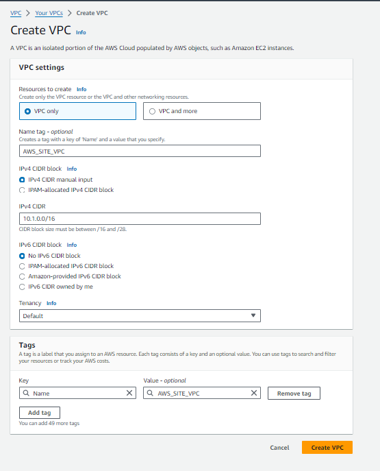 Setting Up AWS Site-to-Site VPN(Virtual Private Network) 4