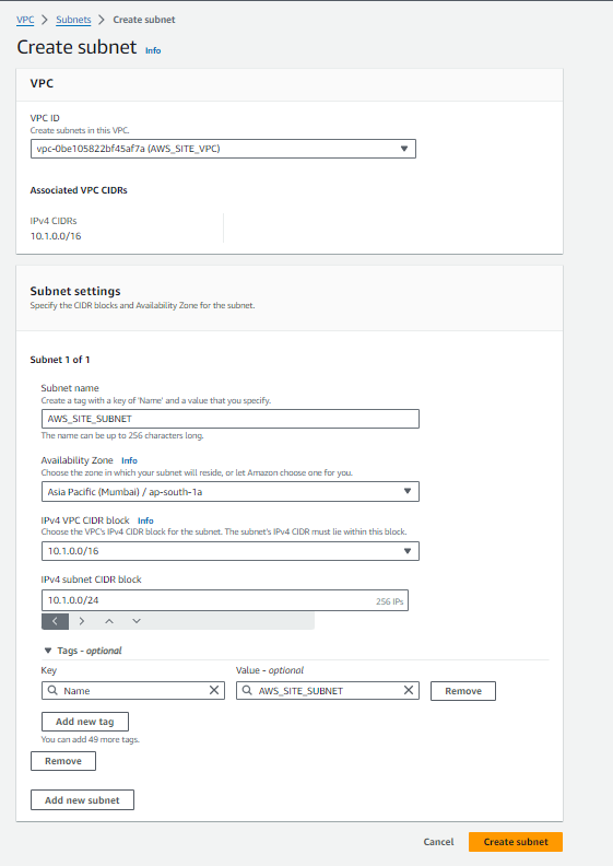 Setting Up AWS Site-to-Site VPN(Virtual Private Network) 5
