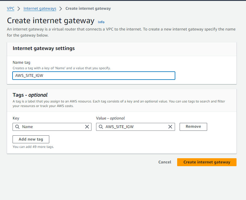 Setting Up AWS Site-to-Site VPN(Virtual Private Network) 6