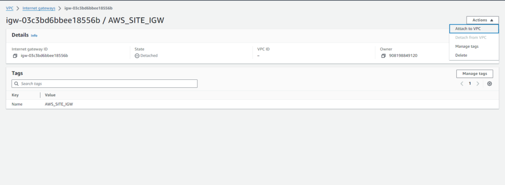 Setting Up AWS Site-to-Site VPN(Virtual Private Network) 7