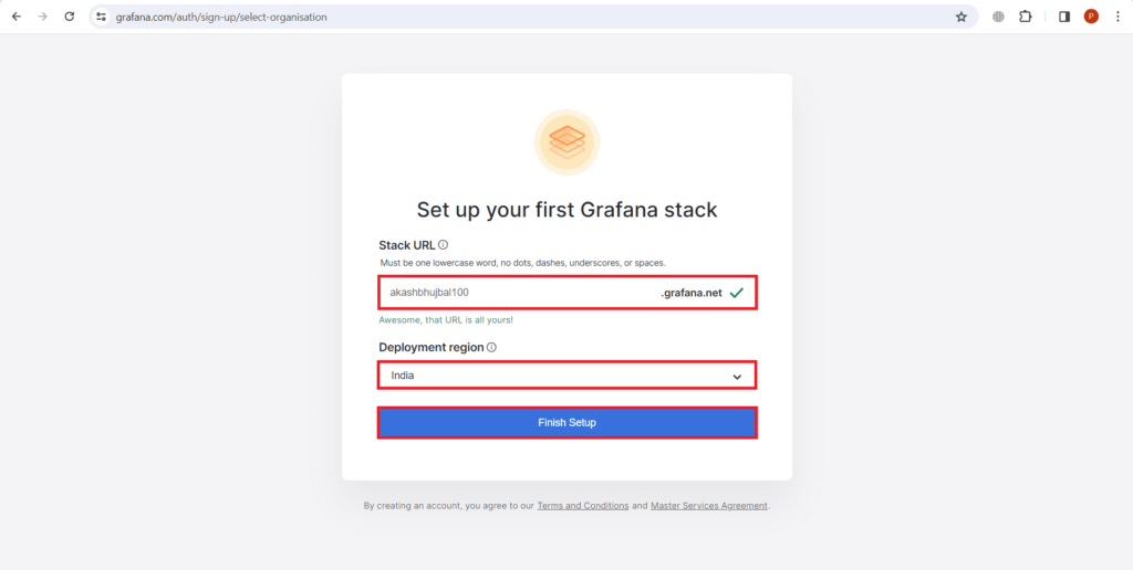 How to Create Account in Grafana Cloud 6