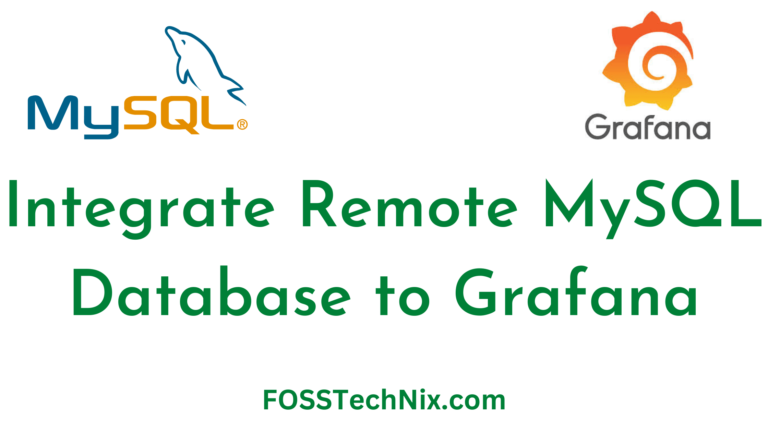 Integrate Remote MySQL Database to Grafana