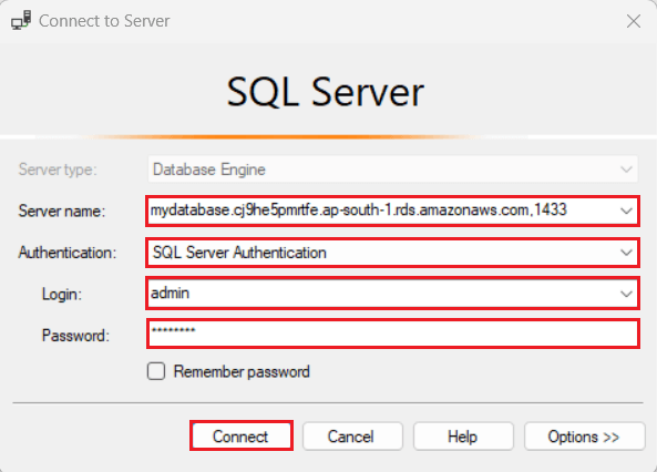Create Microsoft SQL Server RDS in AWS 16