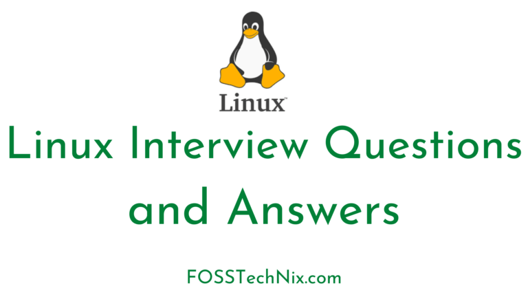 Linux Interview Questions and Answers