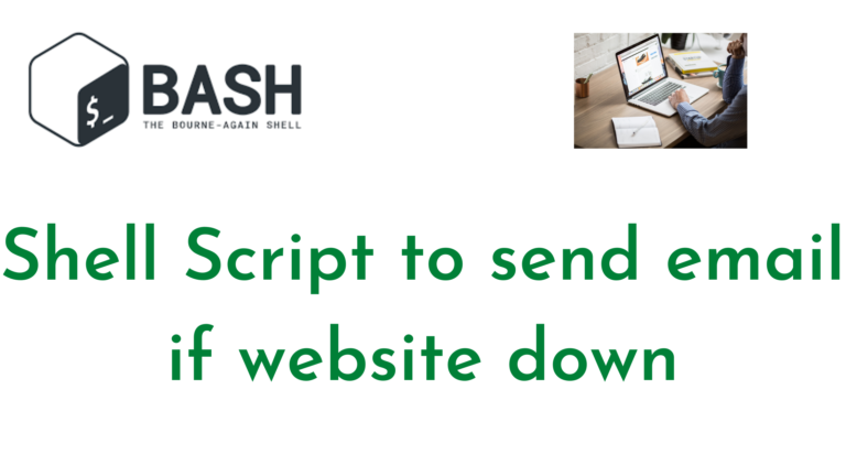 Shell Script to send email if website down