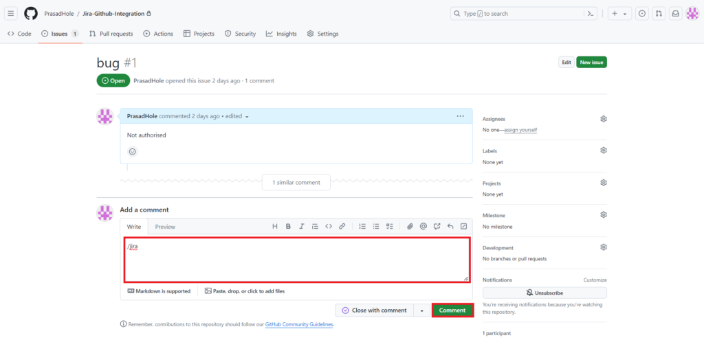 Python Script to Create Jira Ticket using GitHub Events 17
