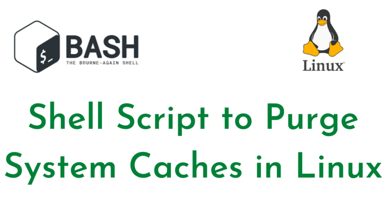Shell Script to Purge System Caches in Linux