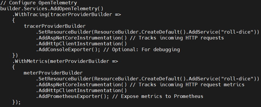 Collect HTTP Metrics for .NET Application using OpenTelemetry and Prometheus 11