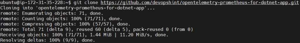 Instrumentation of .Net App Metrics Using OpenTelemetry, Prometheus and Grafana 4