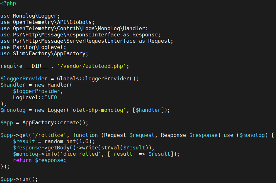 Integrate OpenTelemetry for PHP Application with Manual Instrumentation 23