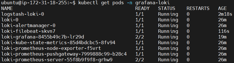 Kubernetes Metrics and Logs using Prometheus, Filebeat, and Grafana Loki 32