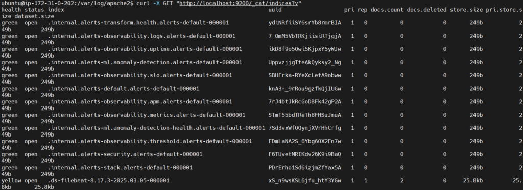 Send Apache2 Logs to Elastic Stack and Filebeat 31