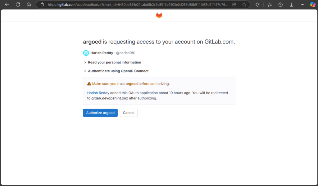 Integrating GitLab Single Sign-On (SSO) with ArgoCD 20
