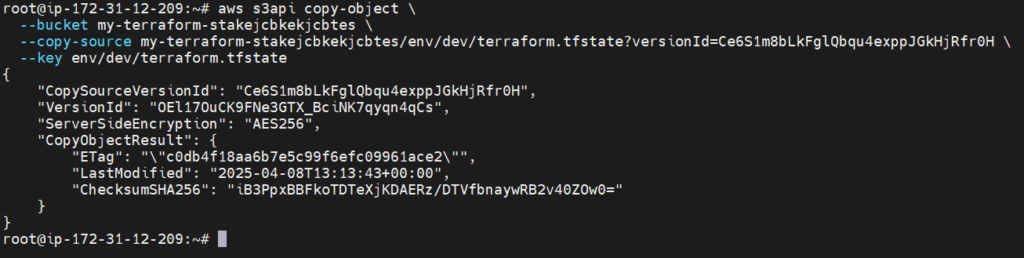 Terraform State File Corruption Recovery 6