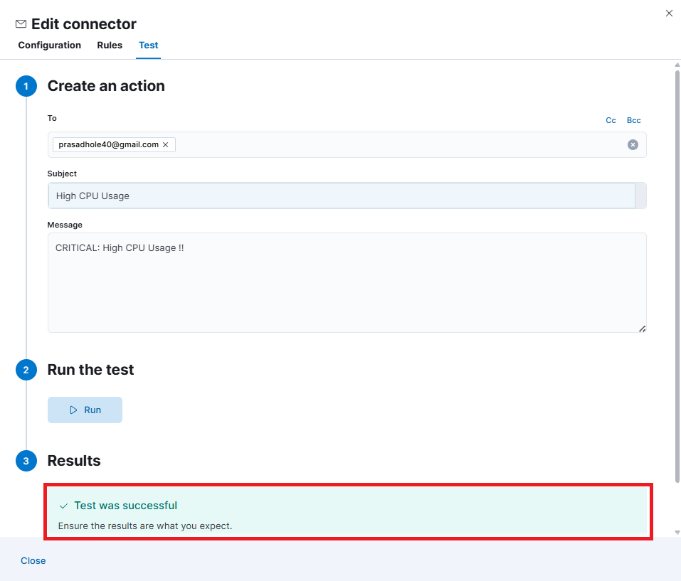 Send Email Alerts Using Elastic Stack 38