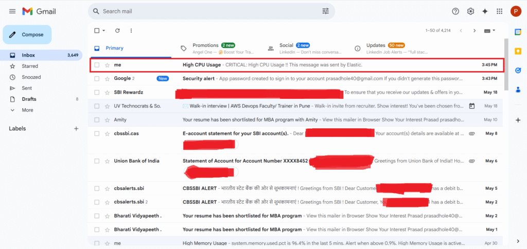 Send Email Alerts Using Elastic Stack 39